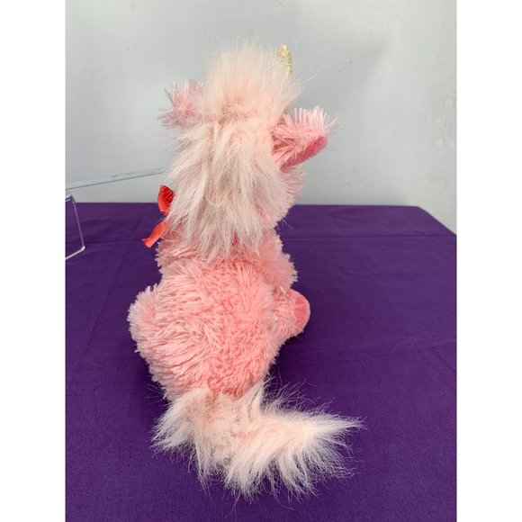 Russ 10" Luky The Pink Sparkle Frosted Unicorn Plush Stuffed Animal - Picture 3 of 9